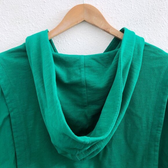 PILCRO By ANTHROPOLOGIE Fabric Mix Hoodie Sweatshirt Oversized Size Small - Picture 5 of 12